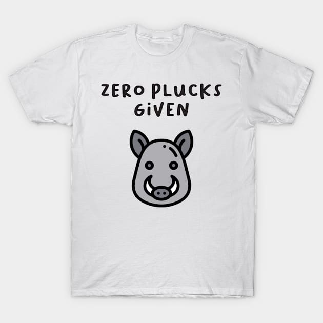 Zero plucks given. Funny gift for your brother T-Shirt by Just Simple and Awesome